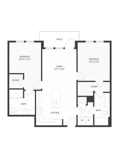 a black and white floor plan of a house